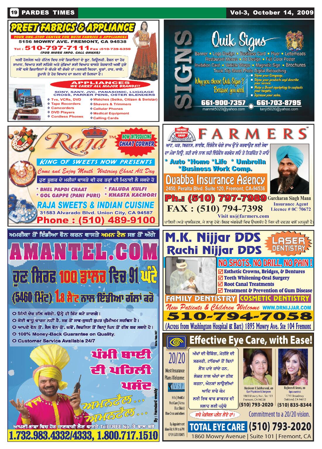 Page 19 of the October 14, 2009 newspaper