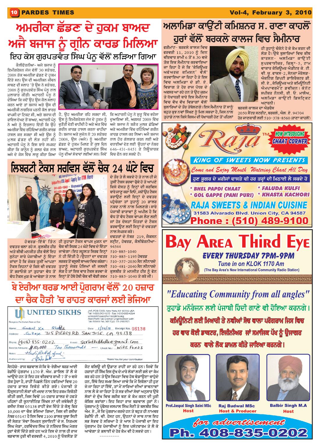 Page 10 of the February 3, 2010 newspaper