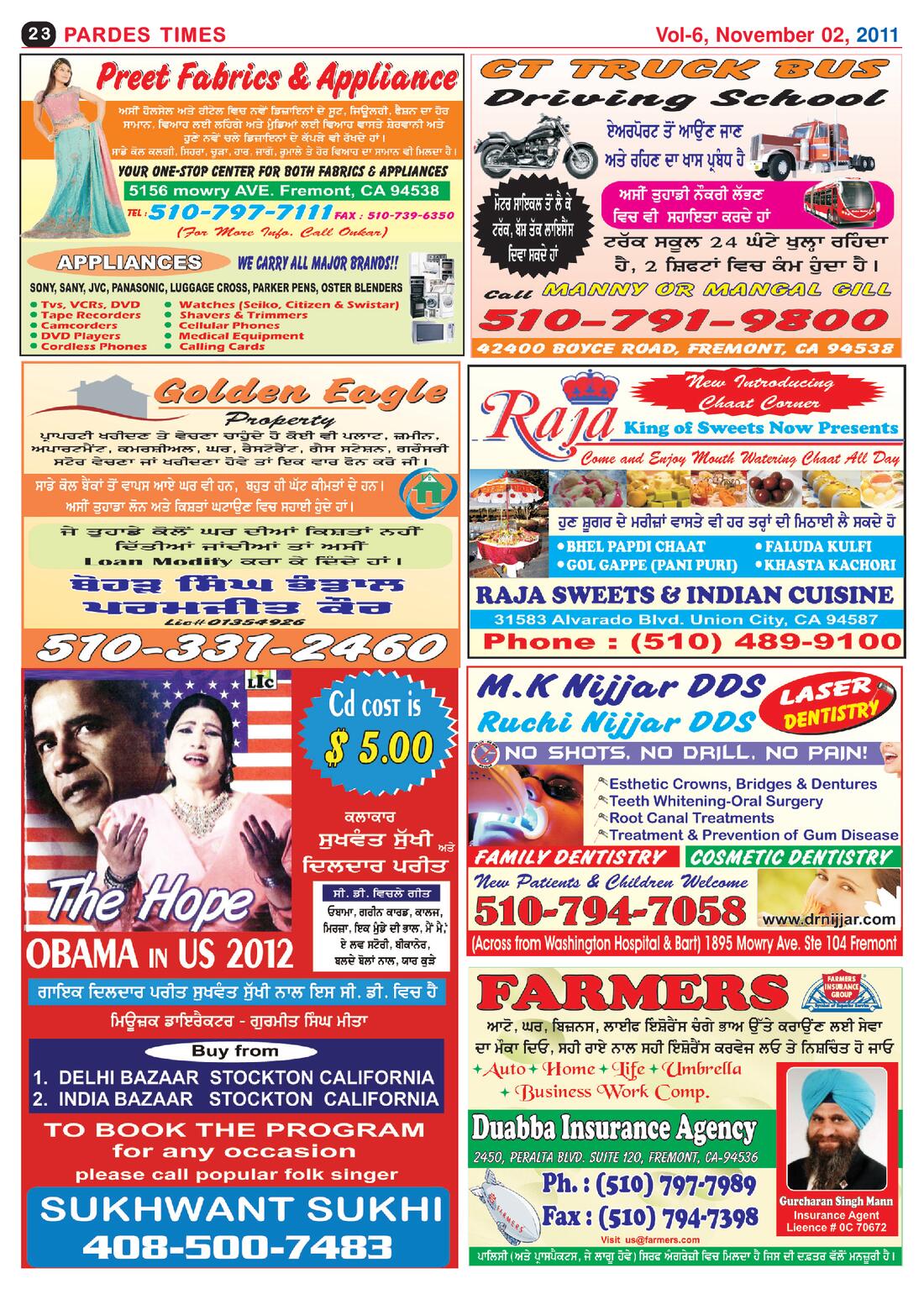 Page 23 of the November 2, 2011 newspaper