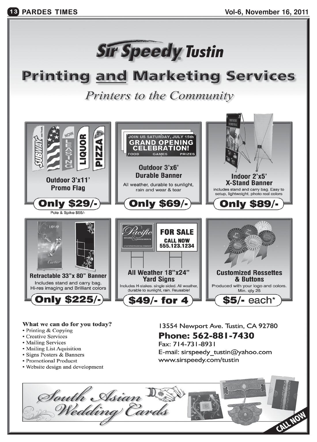 Page 13 of the November 16, 2011 newspaper