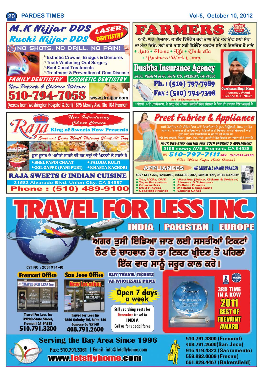 Page 20 of the October 10, 2012 newspaper