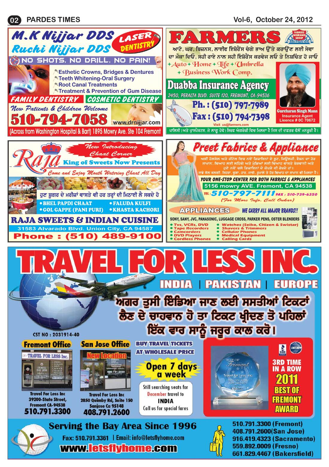Page 2 of the October 24, 2012 newspaper