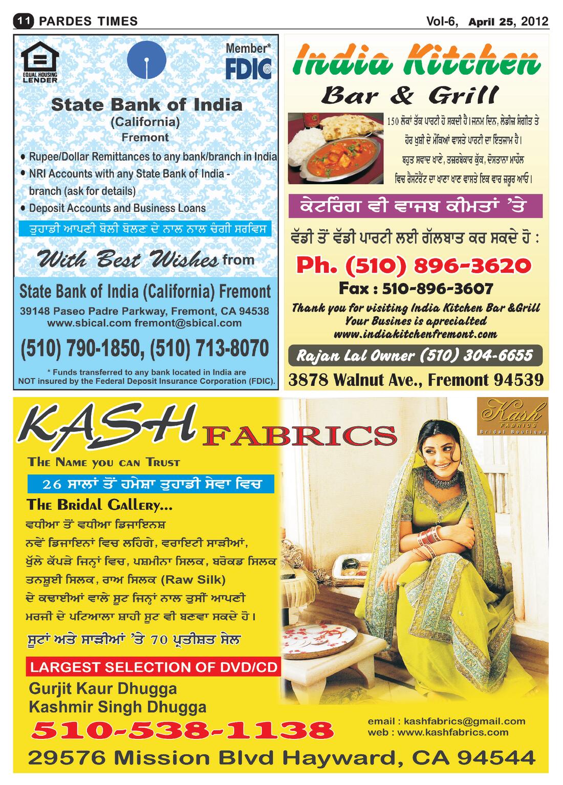 Page 11 of the April 25, 2012 newspaper