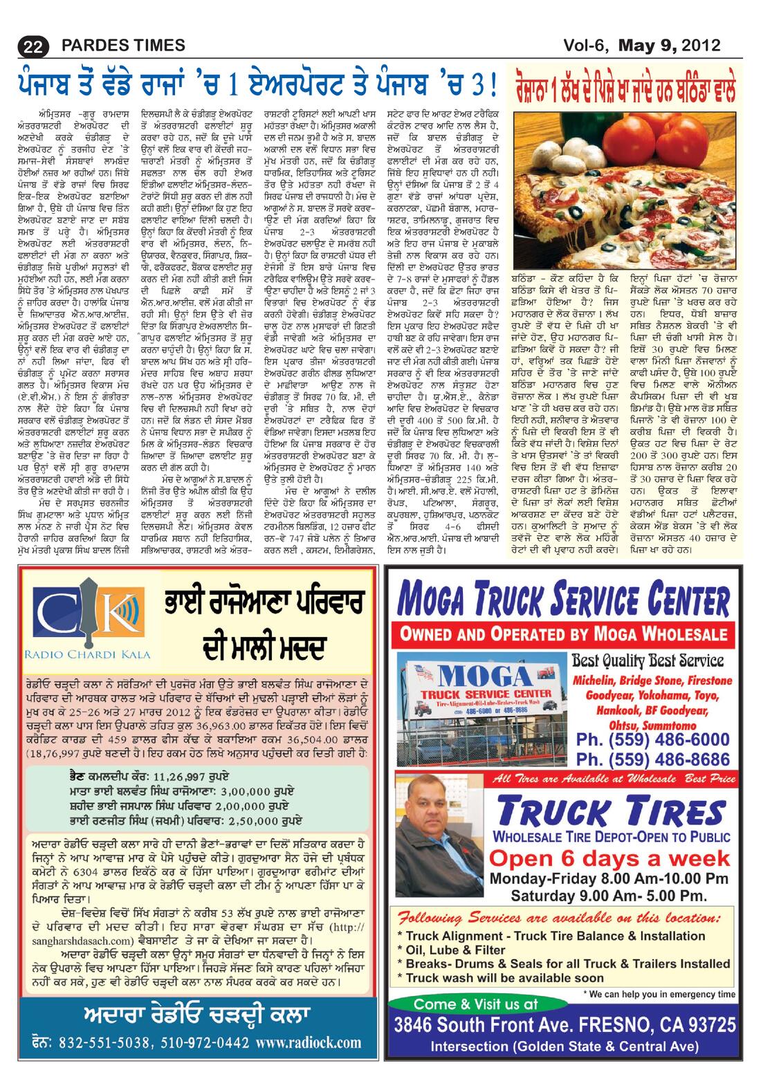 Page 22 of the May 9, 2012 newspaper