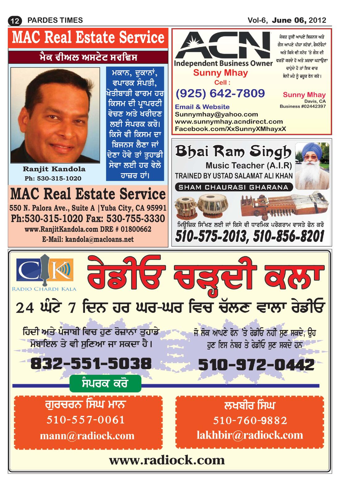 Page 12 of the June 6, 2012 newspaper