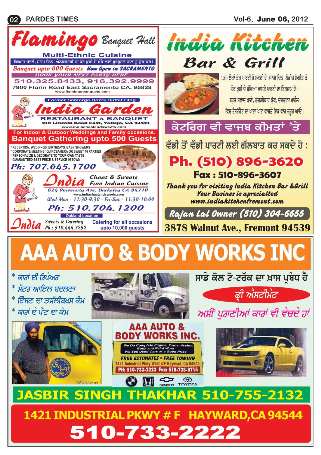 Page 2 of the June 6, 2012 newspaper