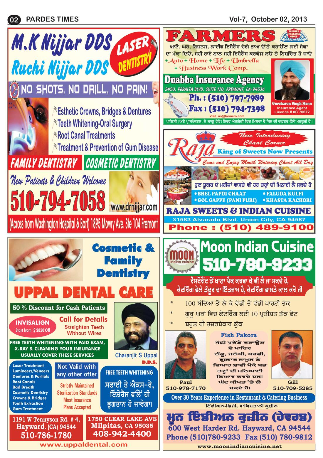 Page 2 of the October 2, 2013 newspaper