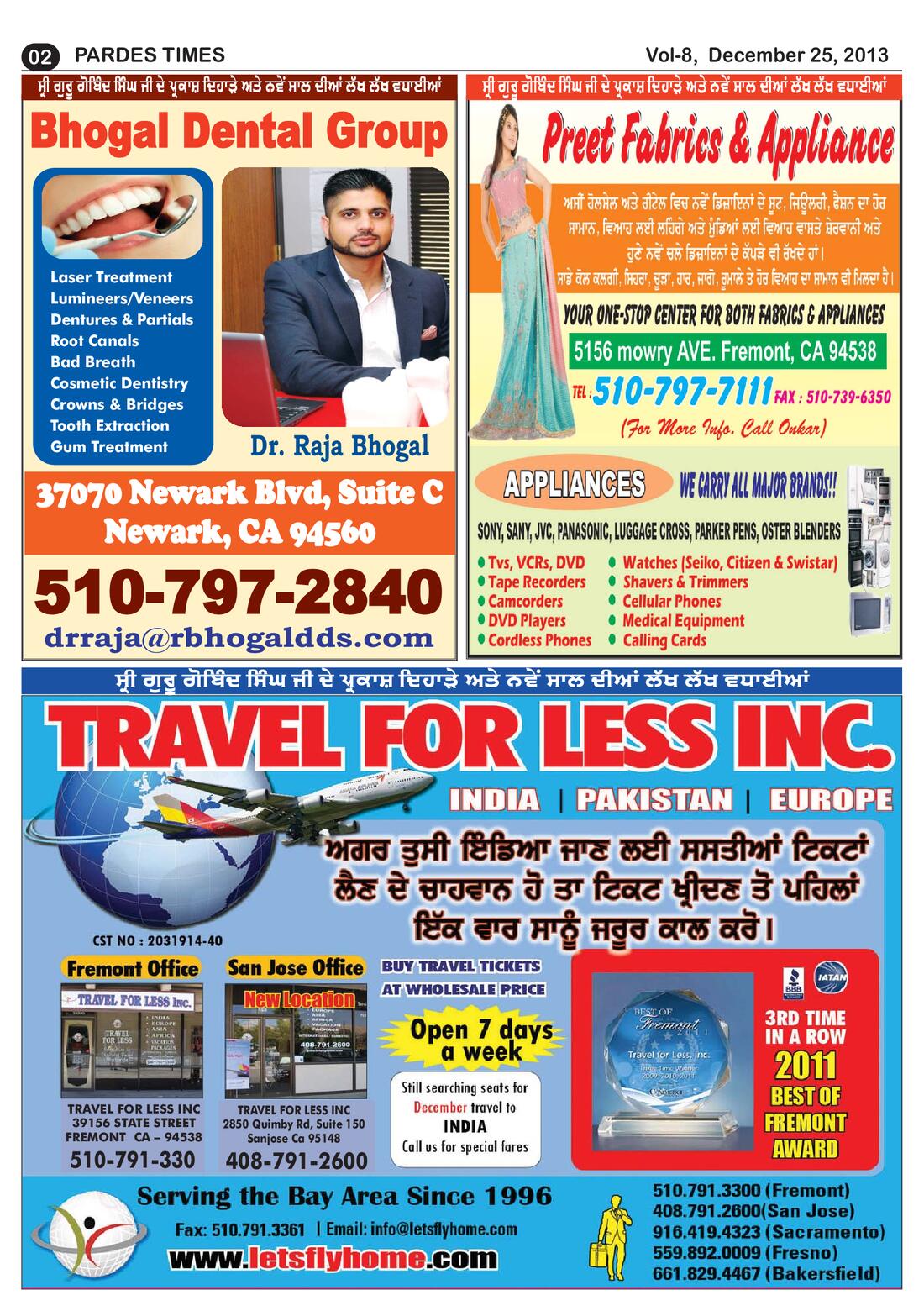 Page 2 of the December 25, 2013 newspaper
