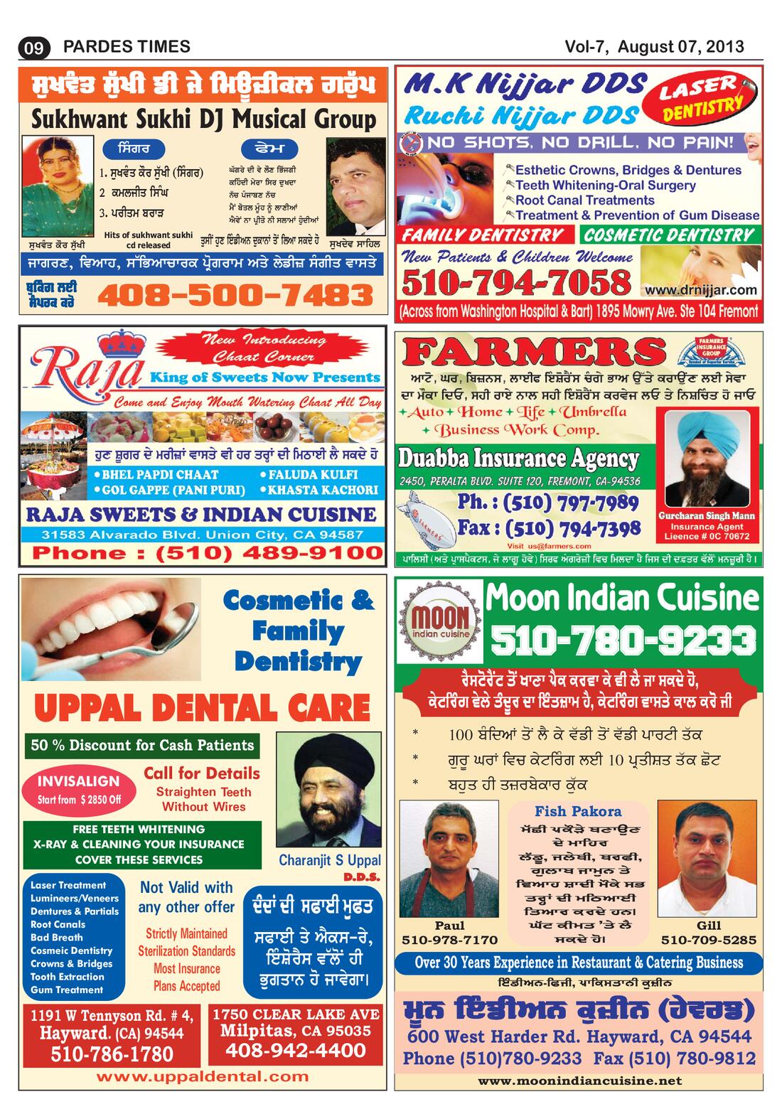 Page 9 of the August 7, 2013 newspaper