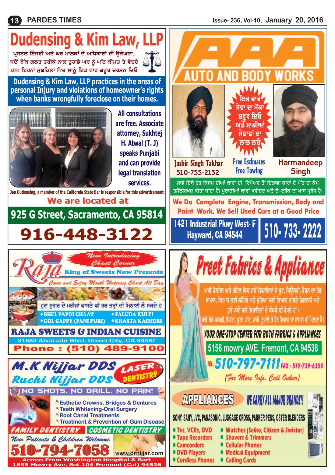 Page 13 of the January 20, 2016 newspaper