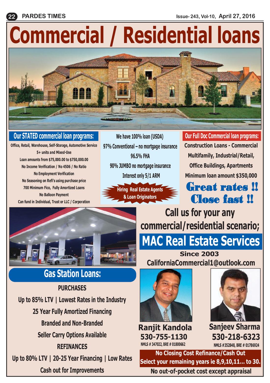 Page 22 of the April 27, 2016 newspaper