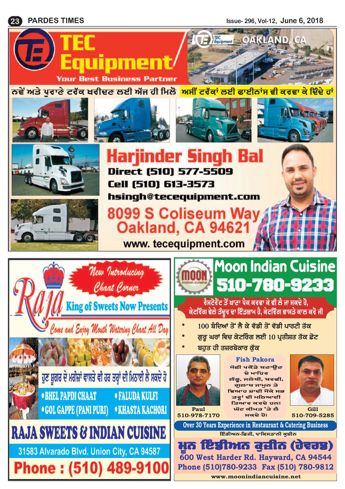 Page 23 of the June 6, 2018 newspaper