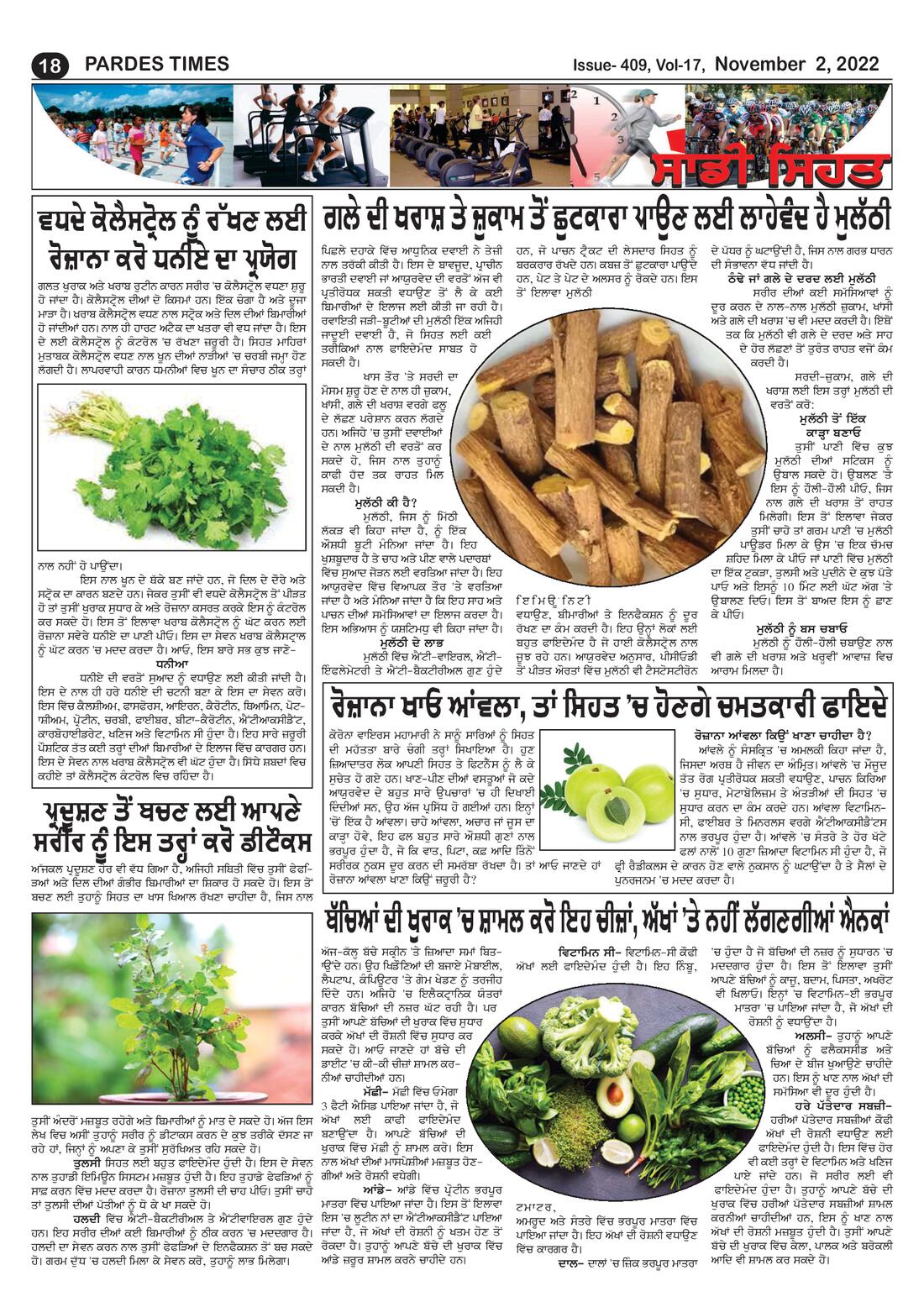 Page 18 of the November 2, 2022 newspaper