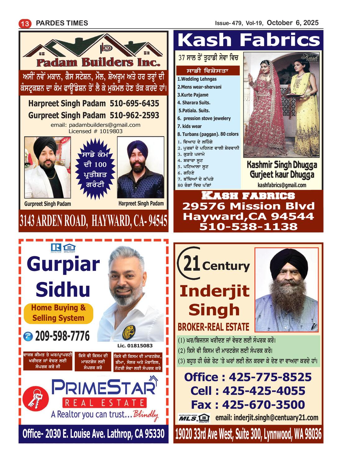 Page 13 of the October 6, 2025 newspaper